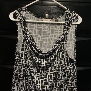 Black and white tank top